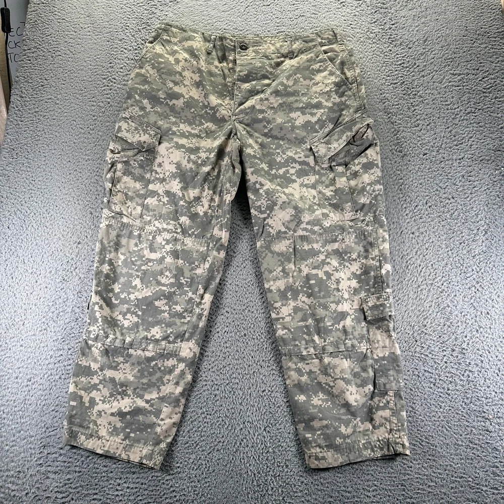 US Army‎ Pant Mens L Brown Camouflage Cargo Straight Military Tactical Uniform